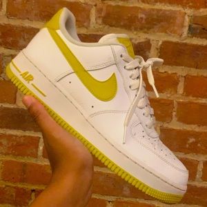 Nike Air Force One Yellow and White